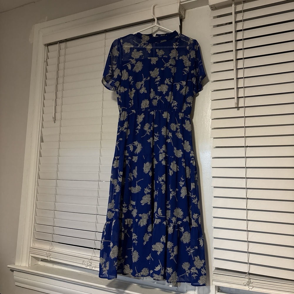 Blue Floral Dress